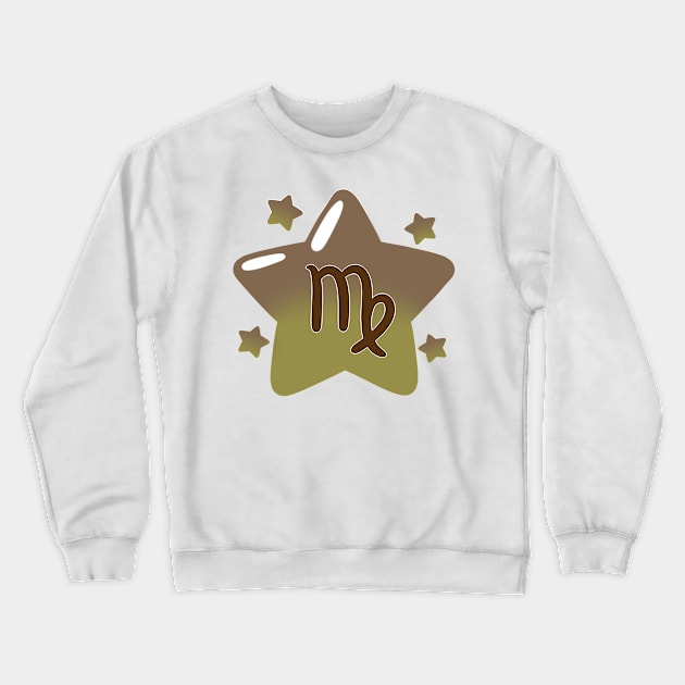 Astrological Sign Star - Virgo Crewneck Sweatshirt by leashonlife